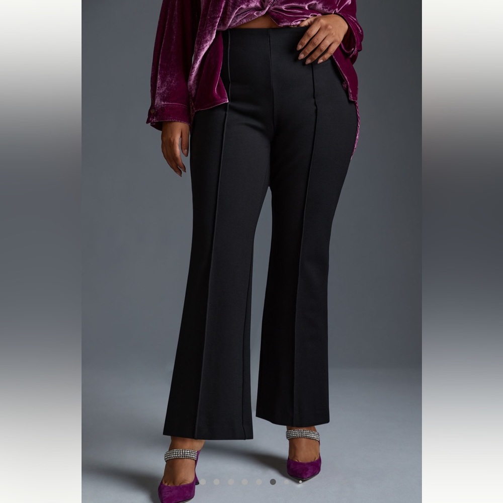 Maeve The Margot Kick-Flare Cropped Pants Size L Tall